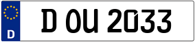 Trailer License Plate